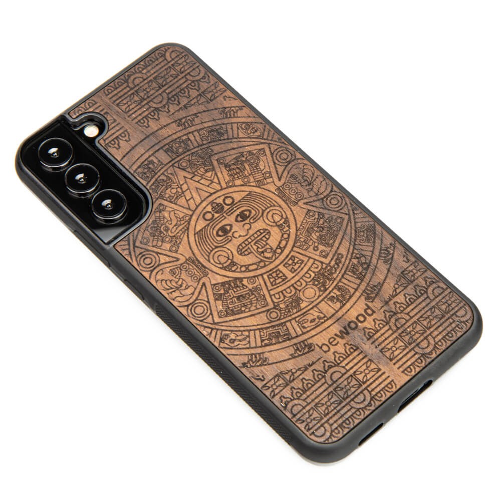 Drewniane Etui na Samsung Galaxy S22 Plus KALENDARZ AZTECKI ZIRICOTE (2)