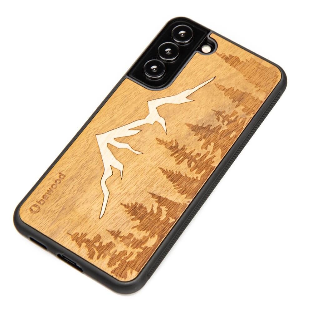 Drewniane Etui na Samsung Galaxy S22 Plus GÓRY IMBUIA (2)