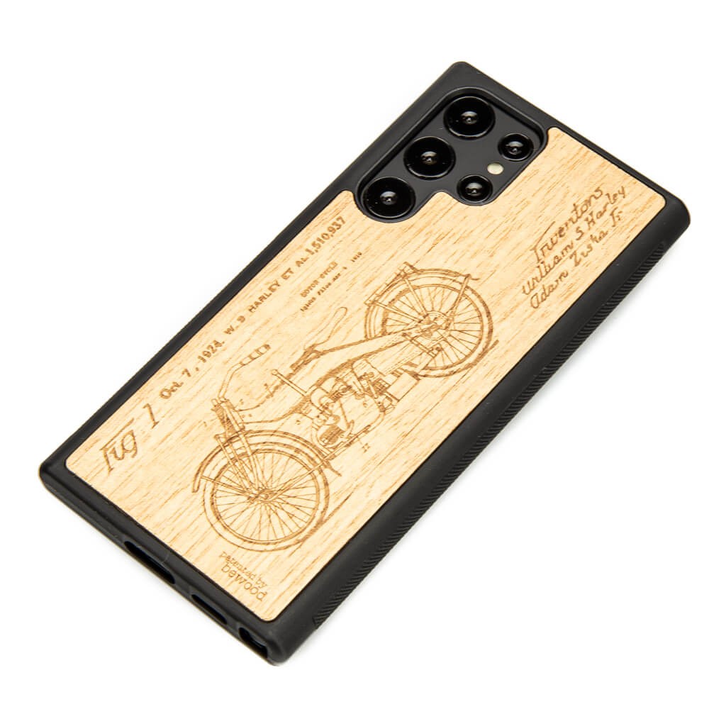 Drewniane Etui na Samsung Galaxy S22 Ultra HARLEY PATENT ANIEGRE (2)