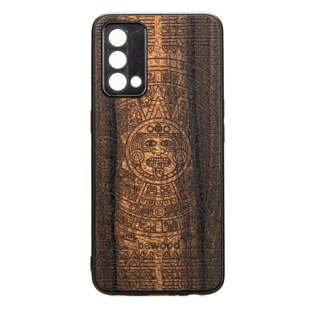 Realme GT Master Edition Aztec Calendar Ziricote Wood Case (1)