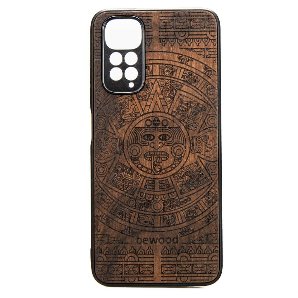 Drewniane Etui Xiaomi Redmi Note 11 / 11S KALENDARZ AZTECKI ZIRICOTE (1)