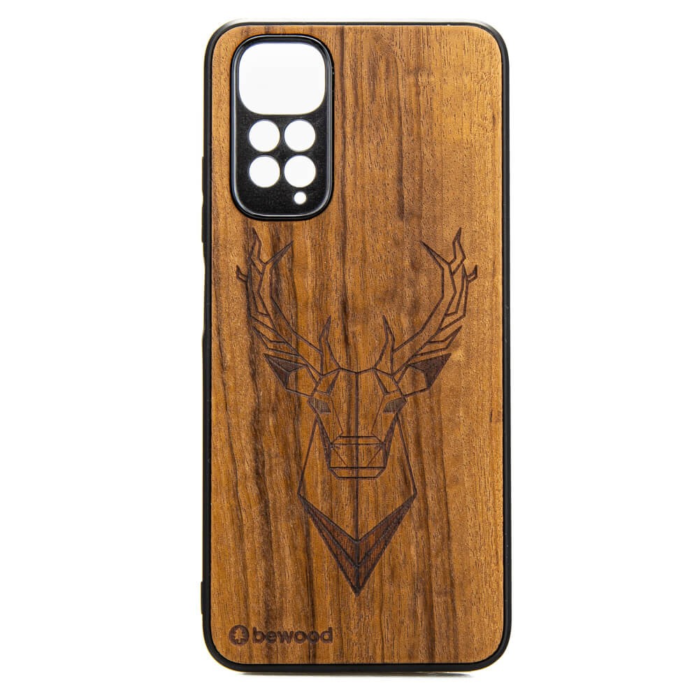 Drewniane Etui Xiaomi Redmi Note 11 / 11S JELEŃ IMBUIA (1)