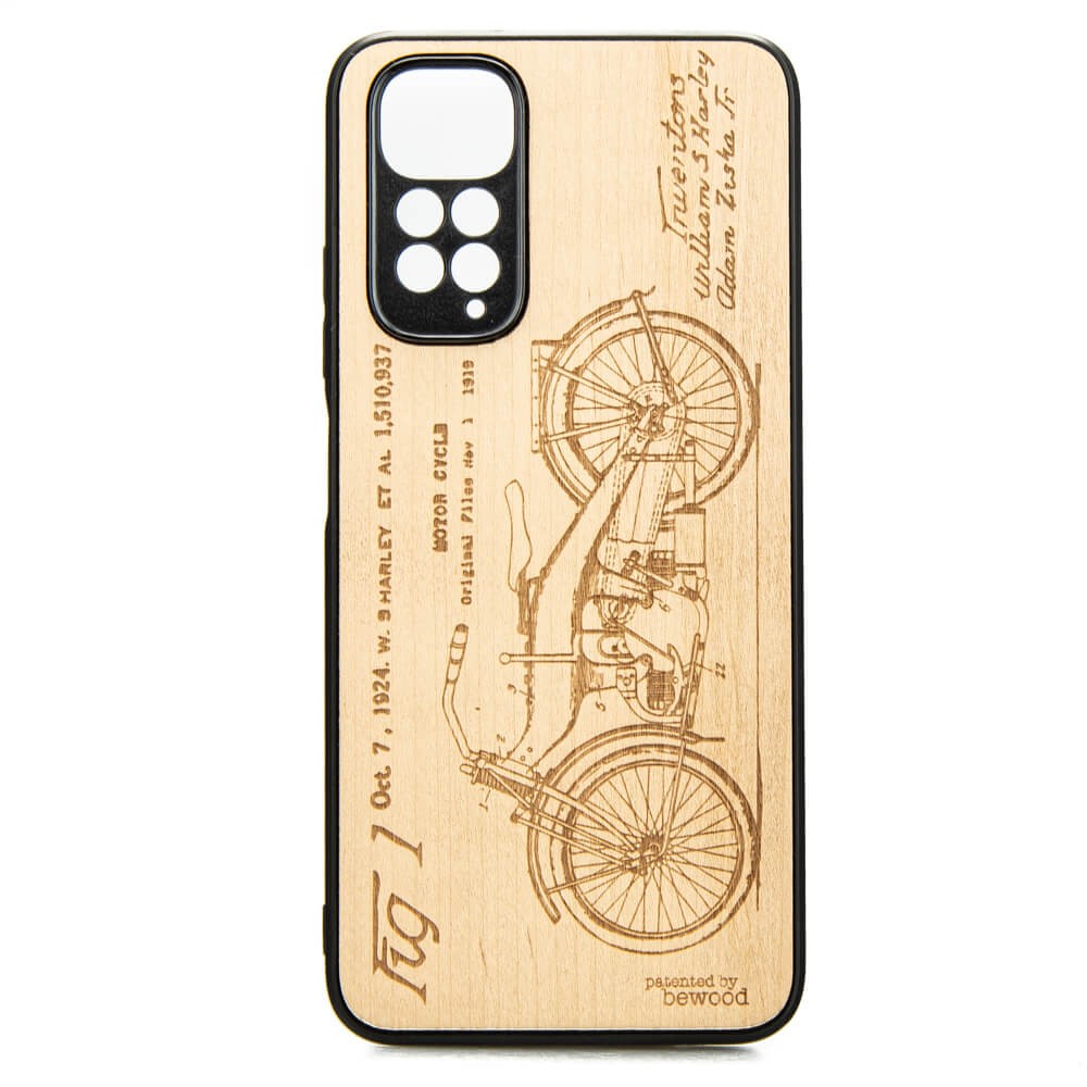 Drewniane Etui Xiaomi Redmi Note 11 / 11S HARLEY PATENT ANIEGRE (1)