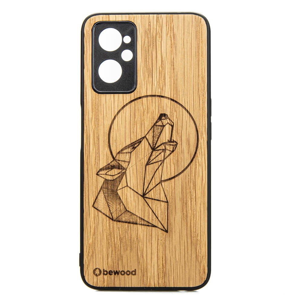 Drewniane Etui Realme 9i WILK DĄB (1)