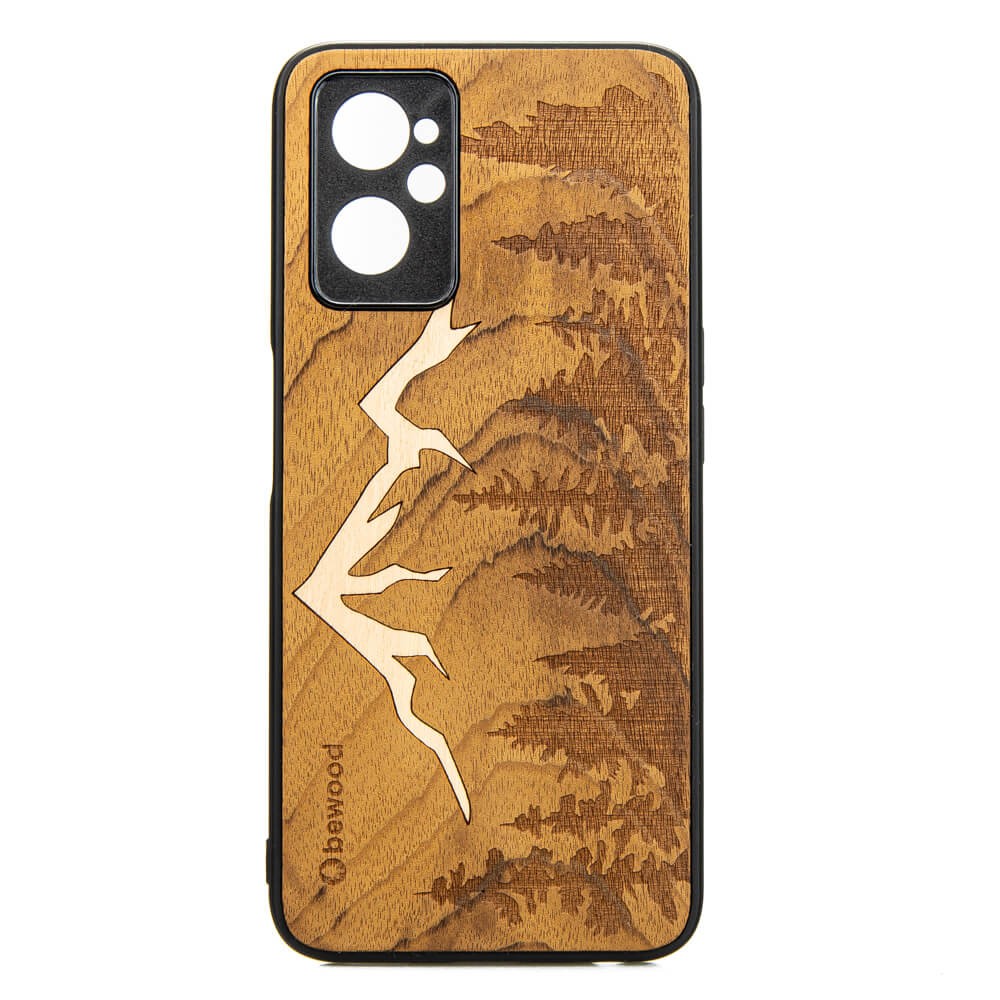 Drewniane Etui Realme 9i GÓRY IMBUIA (1)