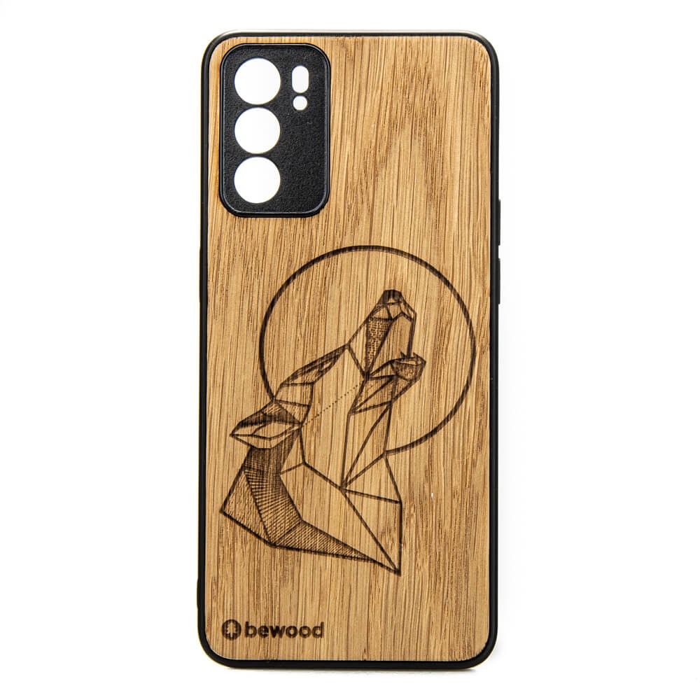 Drewniane Etui Oppo Reno 6 5G WILK DĄB (1)
