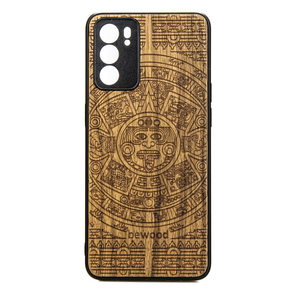 Drewniane Etui Oppo Reno 6 5G KALENDARZ AZTECKI LIMBA (1)