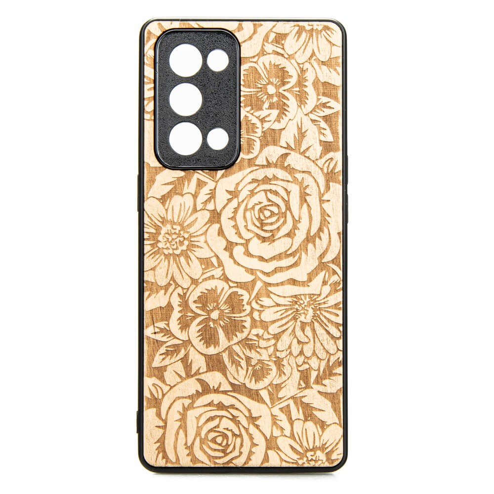 Drewniane Etui Oppo Reno 6 Pro RÓŻE ANIEGRE (1)