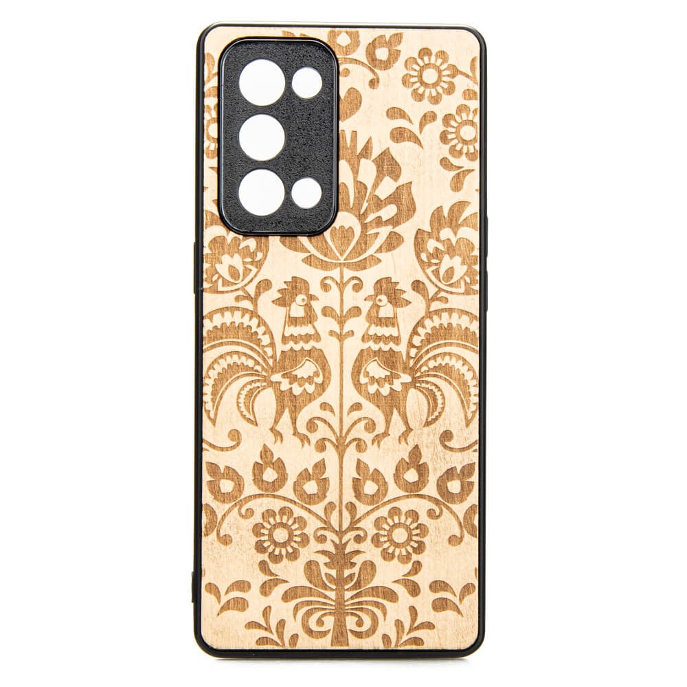 Drewniane Etui Oppo Reno 6 Pro POLSKI FOLK ANIEGRE (1)