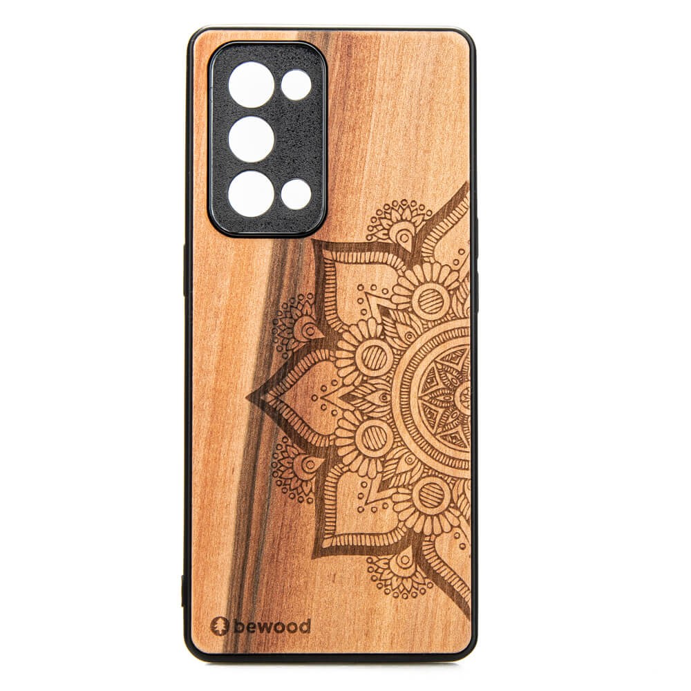 Drewniane Etui Oppo Reno 6 Pro MANDALA JABŁOŃ (1)