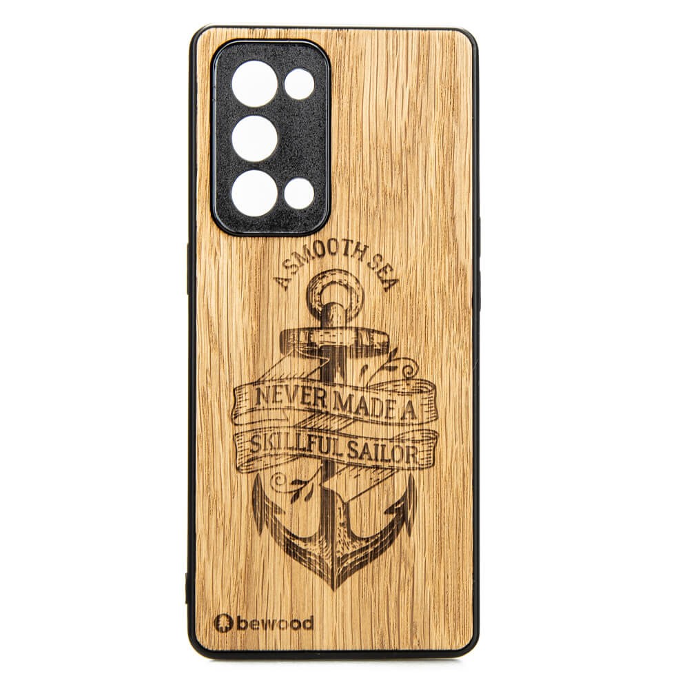 Drewniane Etui Oppo Reno 6 Pro KOTWICA DĄB (1)