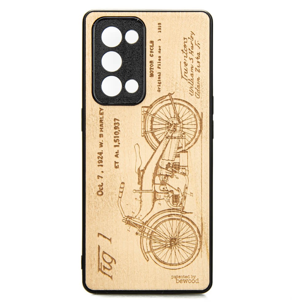 Drewniane Etui Oppo Reno 6 Pro HARLEY PATENT ANIEGRE (1)