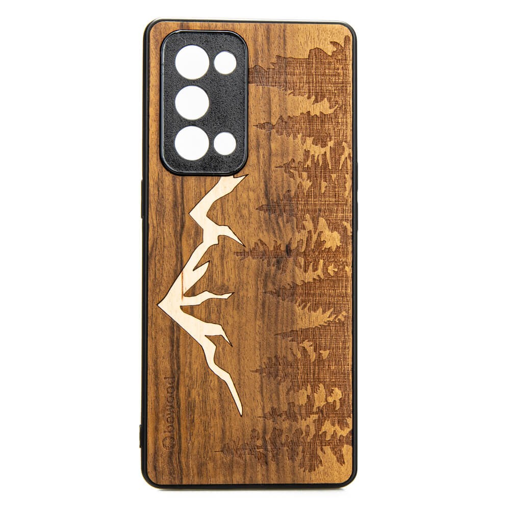 Drewniane Etui Oppo Reno 6 Pro GÓRY IMBUIA (1)