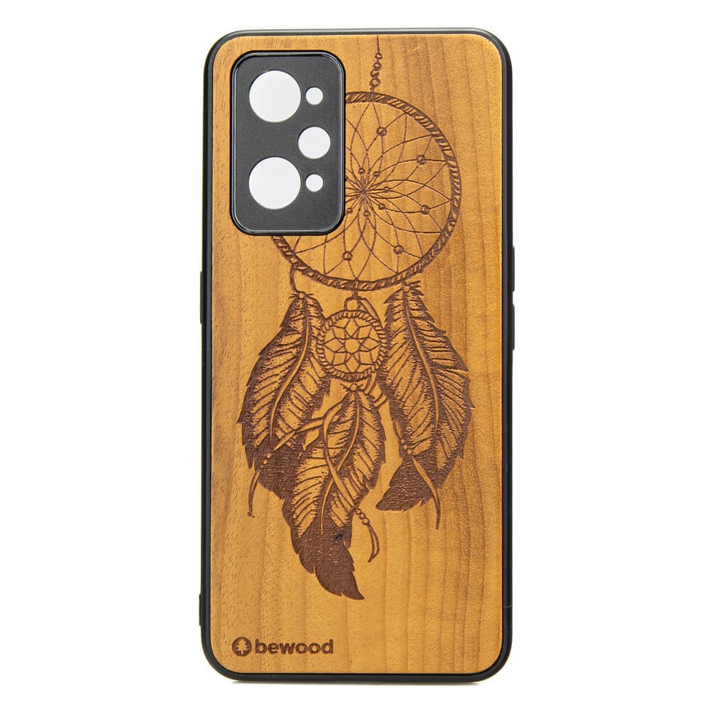 Drewniane Etui Realme GT 2 / GT Neo 2 / GT Neo 3T ŁAPACZ SNÓW IMBUIA (1)