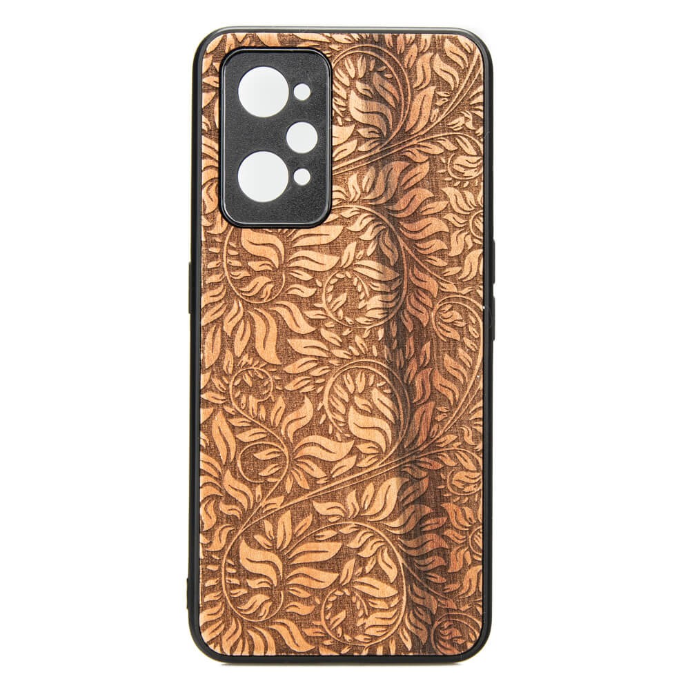 Drewniane Etui Realme GT 2 / GT Neo 2 / GT Neo 3T LIŚCIE JABŁOŃ (1)