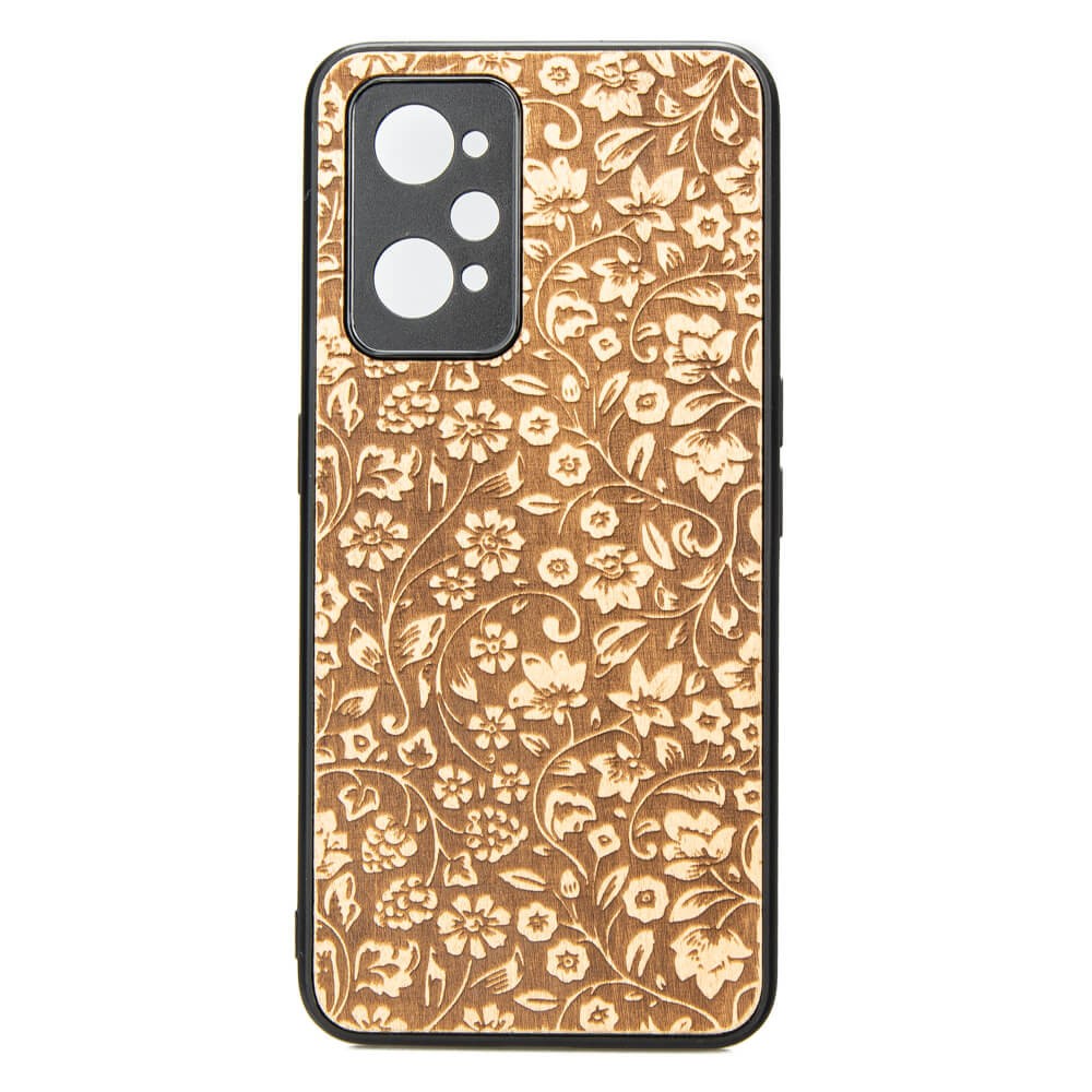 Drewniane Etui Realme GT 2 / GT Neo 2 / GT Neo 3T KWIATY POLNE ANIEGRE (1)