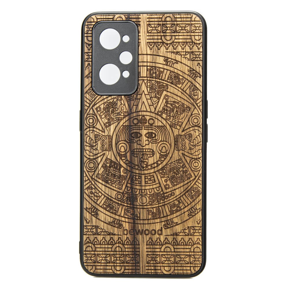 Drewniane Etui Realme GT 2 / GT Neo 2 / GT Neo 3T KALENDARZ AZTECKI LIMBA (1)