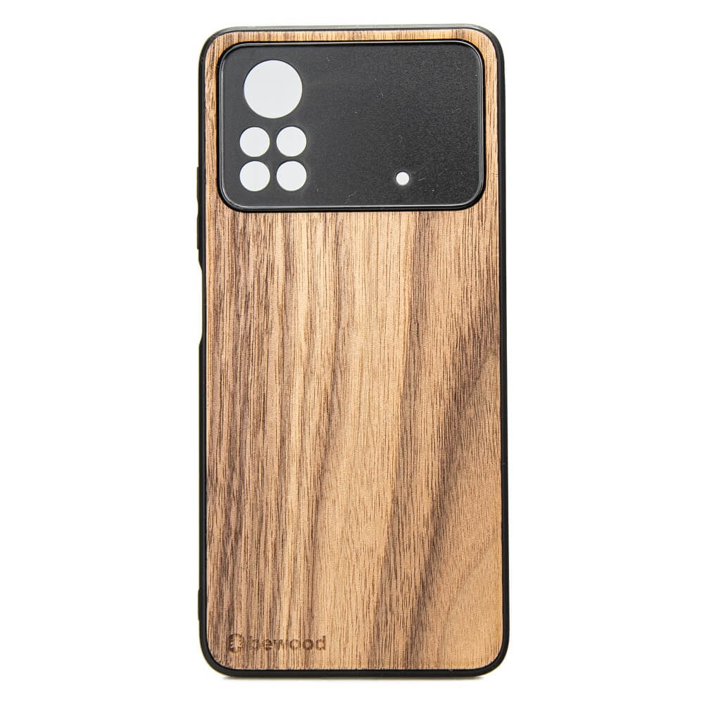 Drewniane Etui Xiaomi POCO X4 Pro 5G ORZECH AMERYKAŃSKI (1)