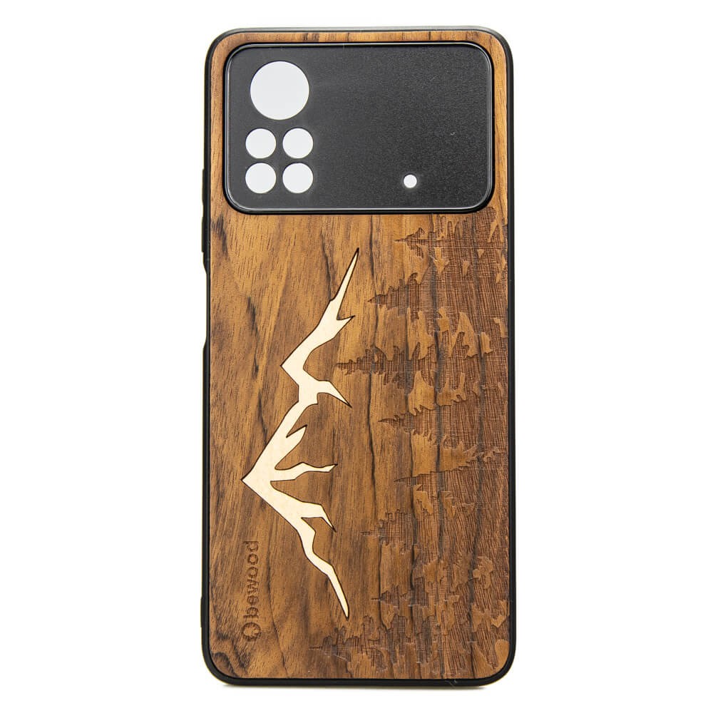 Drewniane Etui Xiaomi POCO X4 Pro 5G GÓRY IMBUIA (1)