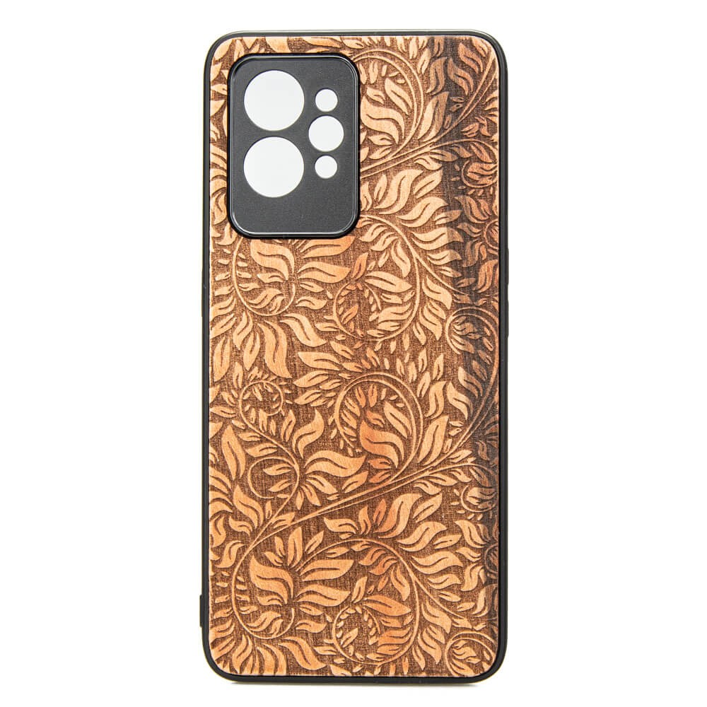Drewniane Etui Realme GT 2 Pro LIŚCIE JABŁOŃ (1)
