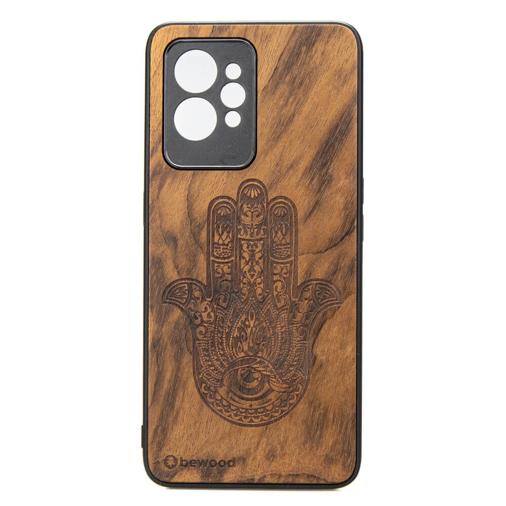 Drewniane Etui Realme GT 2 Pro HAMSA IMBUIA (1)