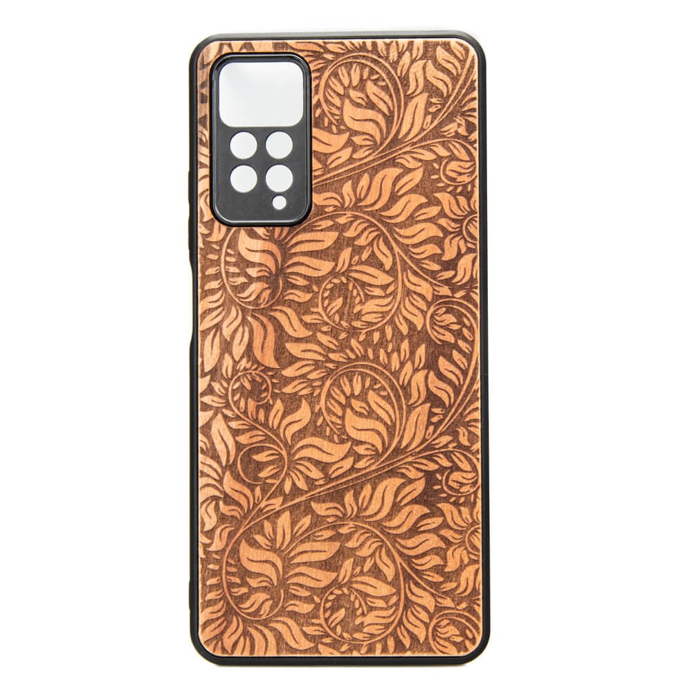 Drewniane Etui Xiaomi Redmi Note 11 Pro LIŚCIE JABŁOŃ (1)
