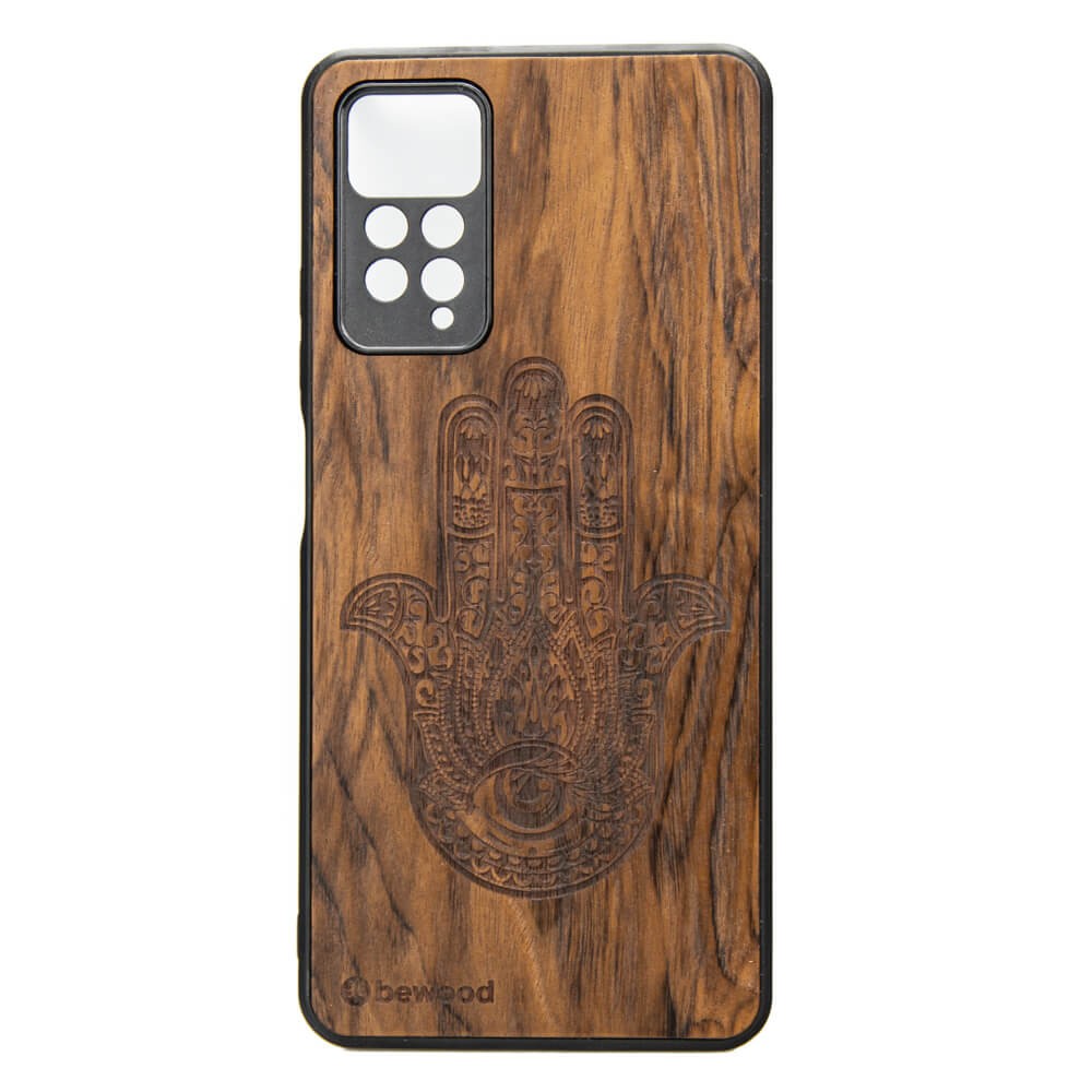 Drewniane Etui Xiaomi Redmi Note 11 Pro HAMSA IMBUIA (1)