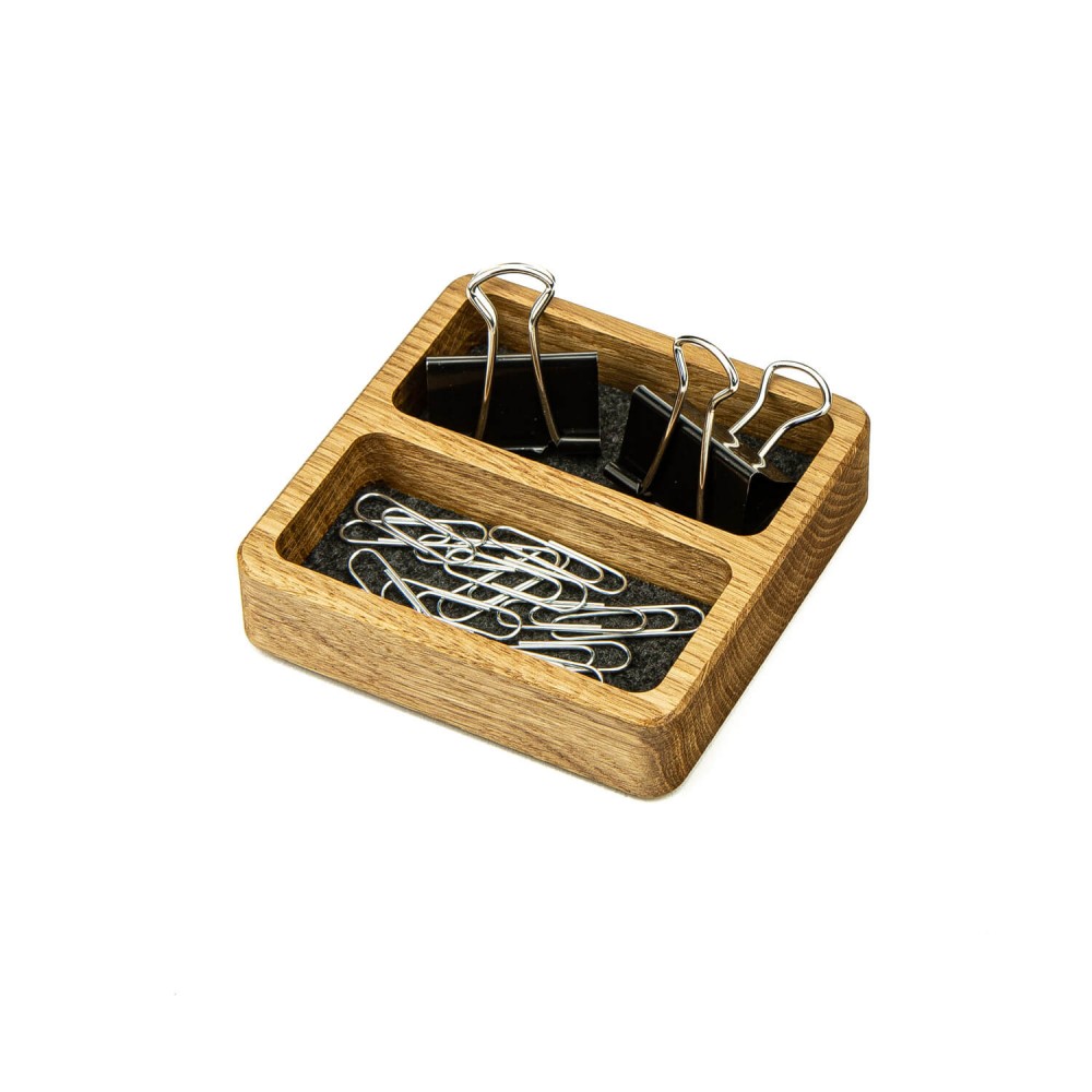 Organizer Drewniany Bewood - Small Double Box - Dąb (1)