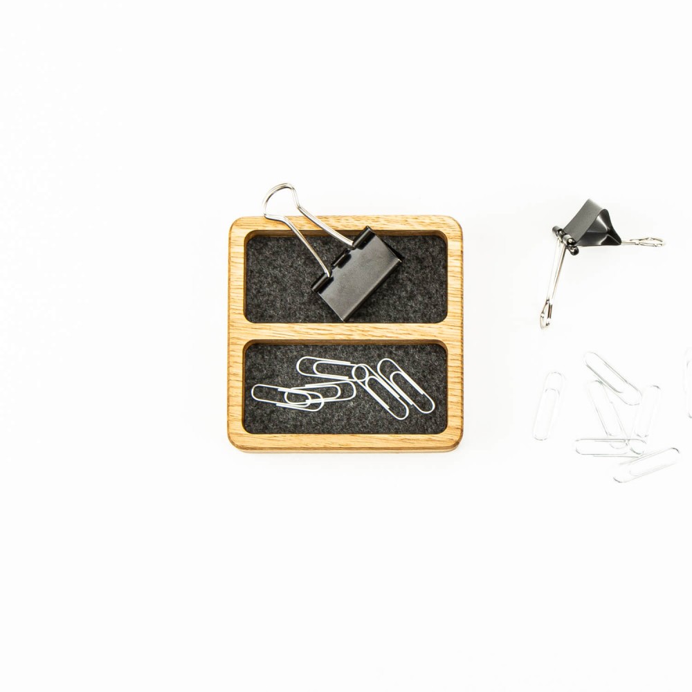 Organizer Drewniany Bewood - Small Double Box - Dąb (5)