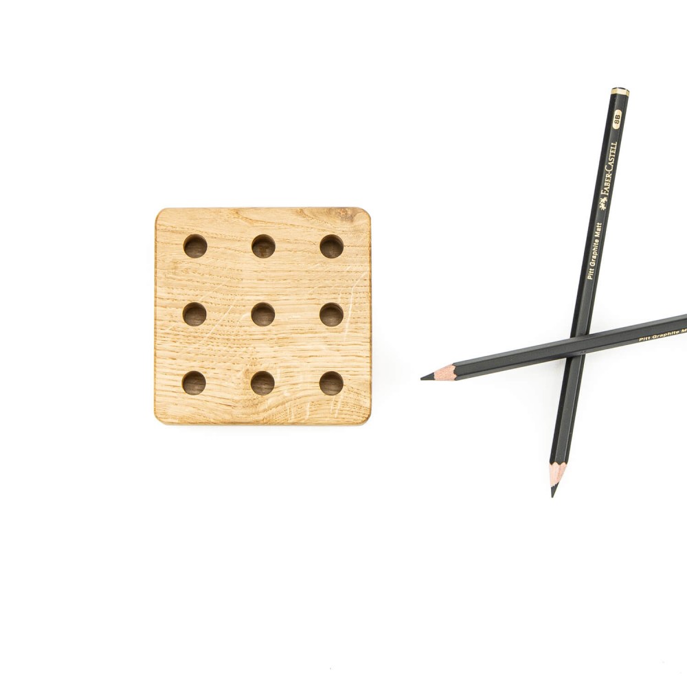 Organizer Drewniany Bewood - Pen Stand - Dąb (6)