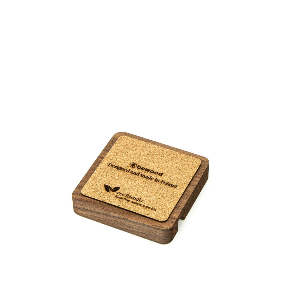 Organizer Drewniany Bewood - Phone Stand - Orzech (3)