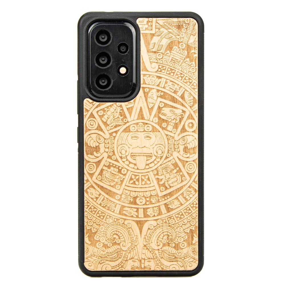 Drewniane Etui na Samsung Galaxy A53 5G KALENDARZ AZTECKI ANIEGRE (1)