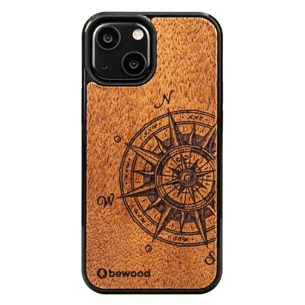 Drewniane Etui na iPhone 13 Mini TRAVELER MERBAU (1)