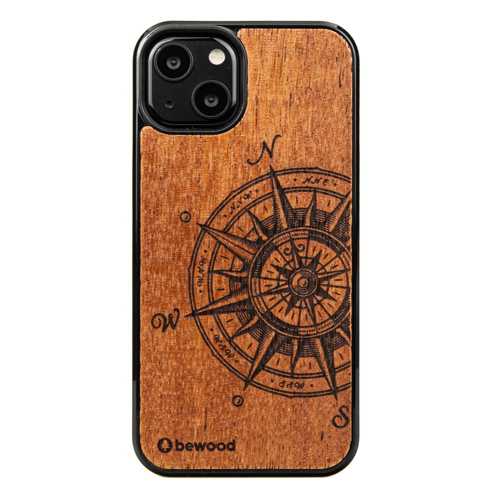 Drewniane Etui na iPhone 13 TRAVELER MERBAU (1)