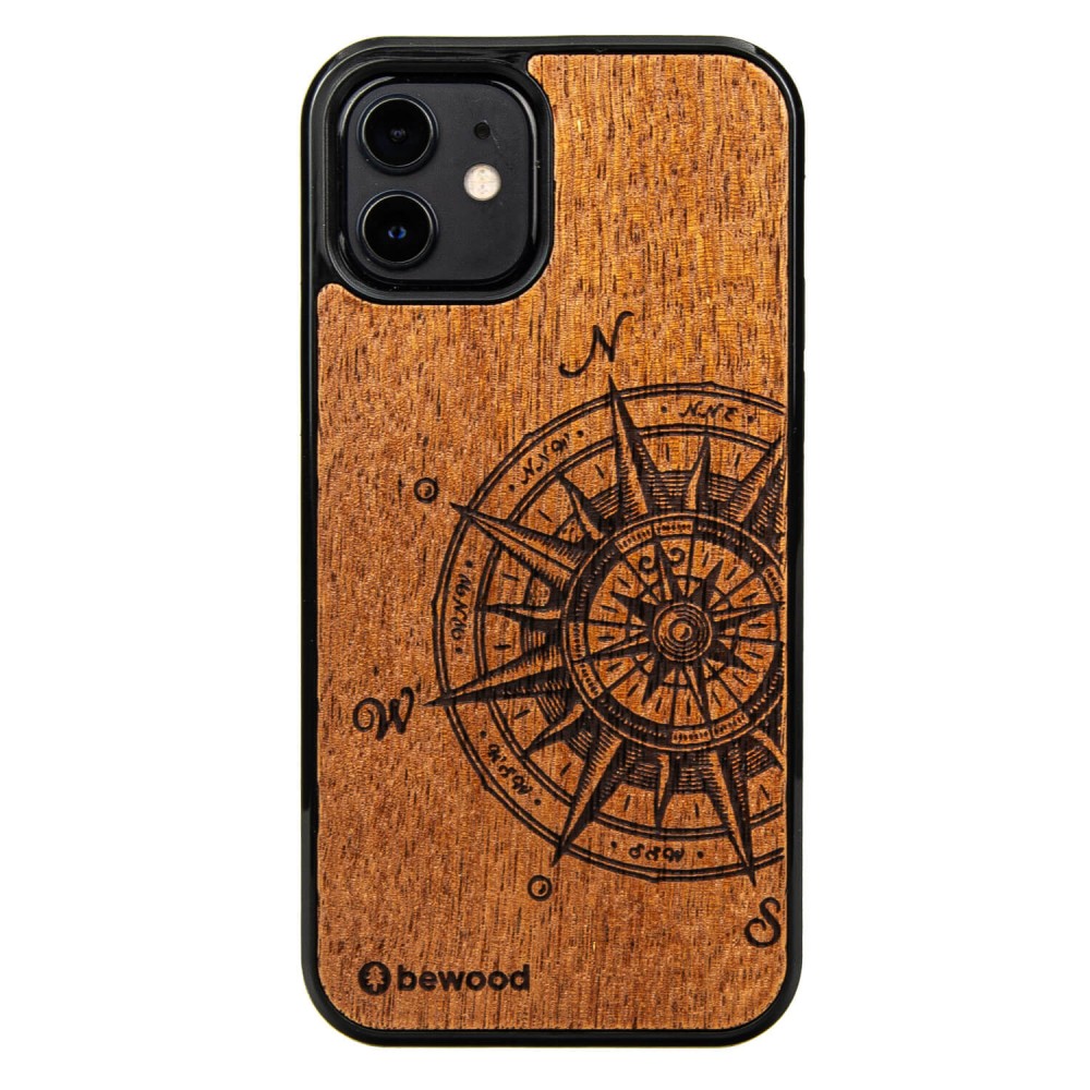 Drewniane Etui na iPhone 12 / 12 Pro TRAVELER MERBAU (1)