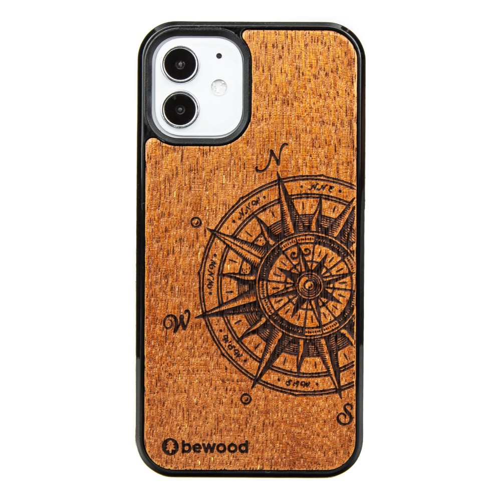 Drewniane Etui na iPhone 12 Mini TRAVELER MERBAU (1)