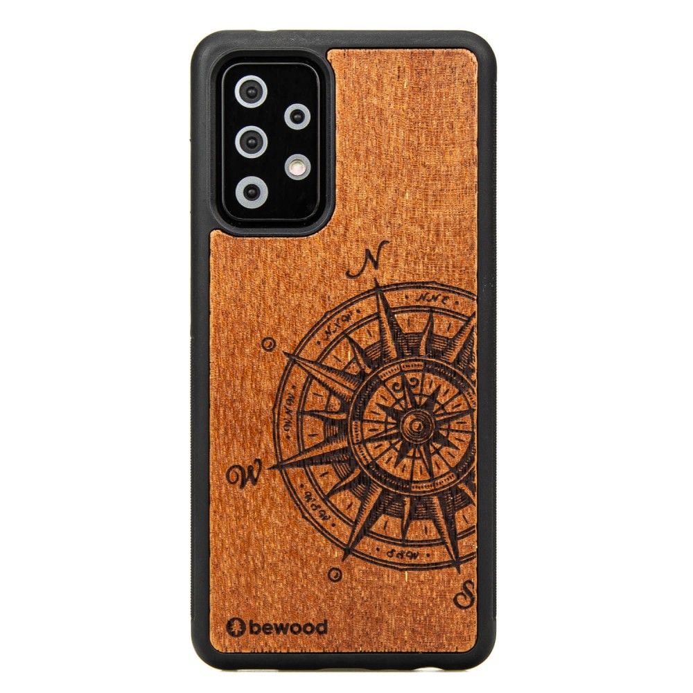 Drewniane Etui na Samsung Galaxy A52/A52S 5G TRAVELER MERBAU (1)
