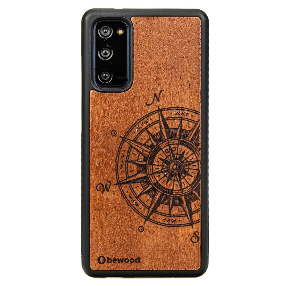 Drewniane Etui na Samsung Galaxy S20 FE TRAVELER MERBAU (1)