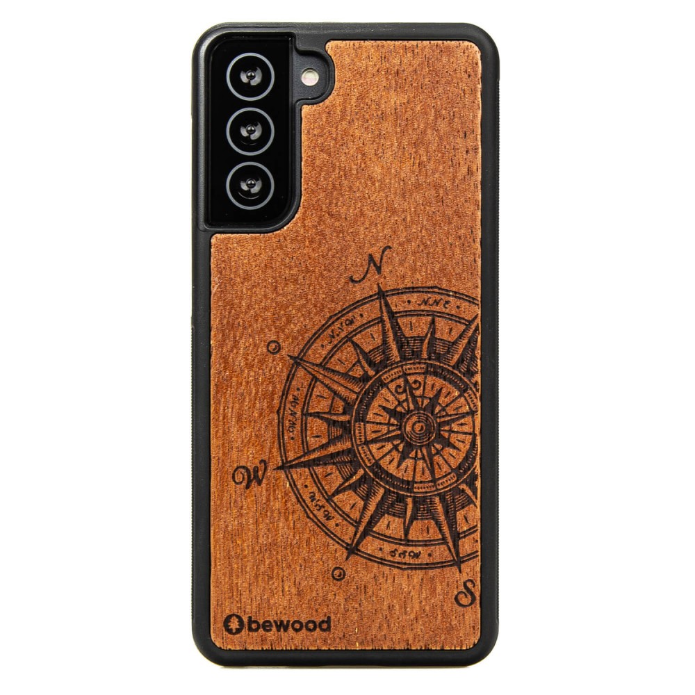 Drewniane Etui na Samsung Galaxy S21 TRAVELER MERBAU (1)