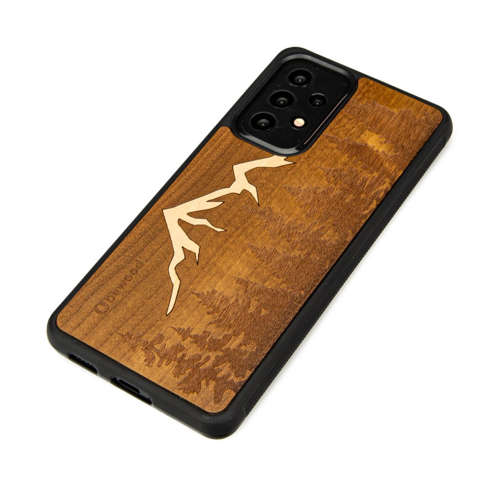 Drewniane Etui na Samsung Galaxy A13 4G GÓRY IMBUIA (2)