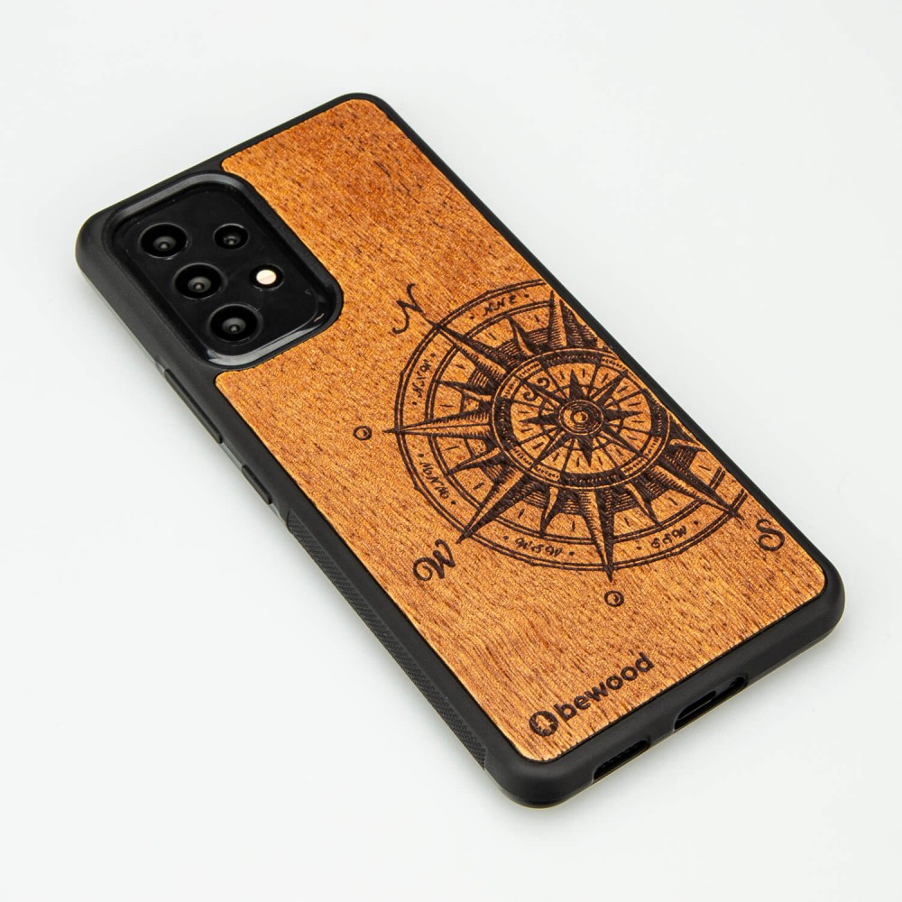 Drewniane Etui na Samsung Galaxy A33 5G TRAVELER MERBAU (2)
