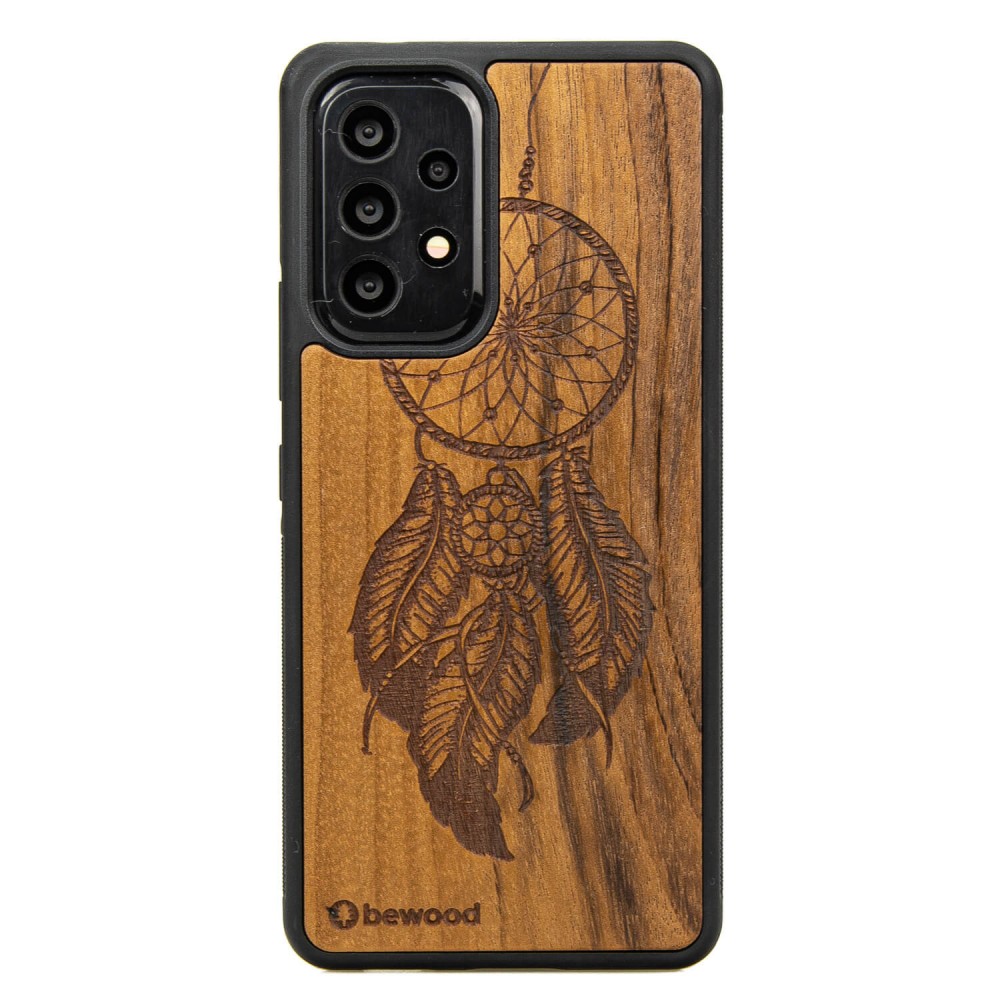 Drewniane Etui na Samsung Galaxy A33 5G ŁAPACZ SNÓW IMBUIA (1)