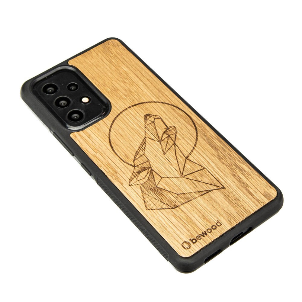 Drewniane Etui na Samsung Galaxy A73 5G WILK DĄB (2)