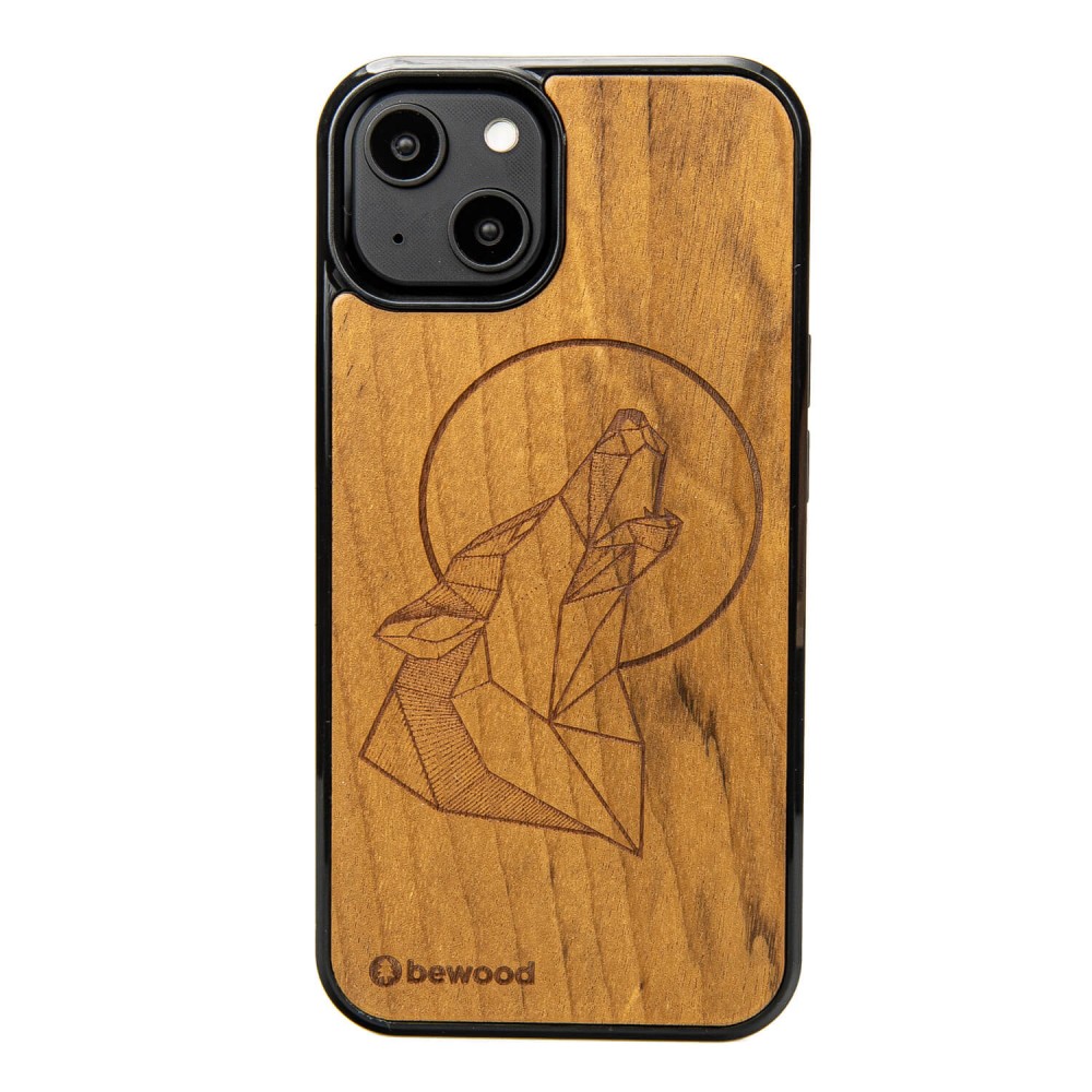 Drewniane Etui Bewood na iPhone 14 WILK IMBUIA (1)