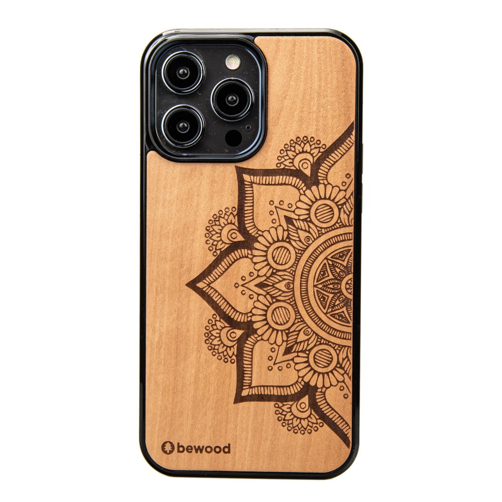 Drewniane Etui Bewood na iPhone 14 Pro Max MANDALA JABŁOŃ (1)