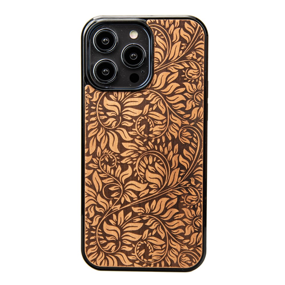 Drewniane Etui Bewood na iPhone 14 Pro Max LIŚCIE JABŁOŃ (1)