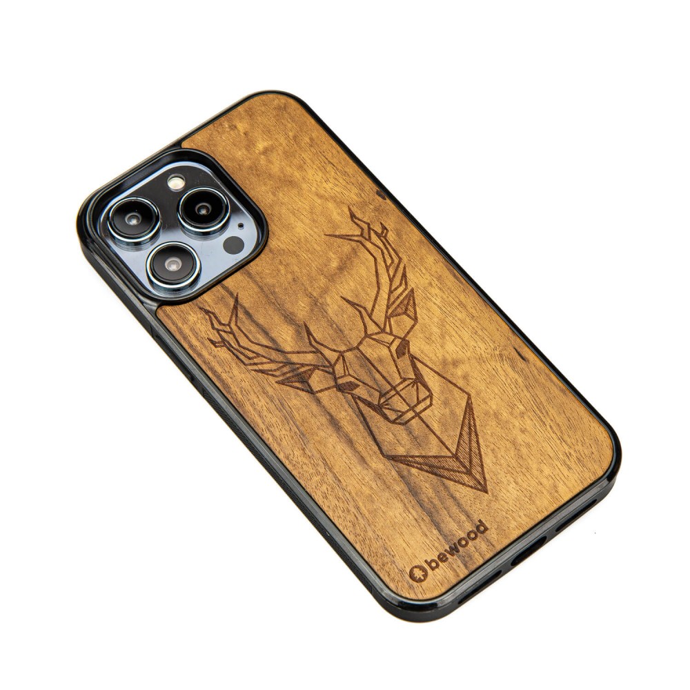 Drewniane Etui Bewood na iPhone 14 Pro Max JELEŃ IMBUIA (2)