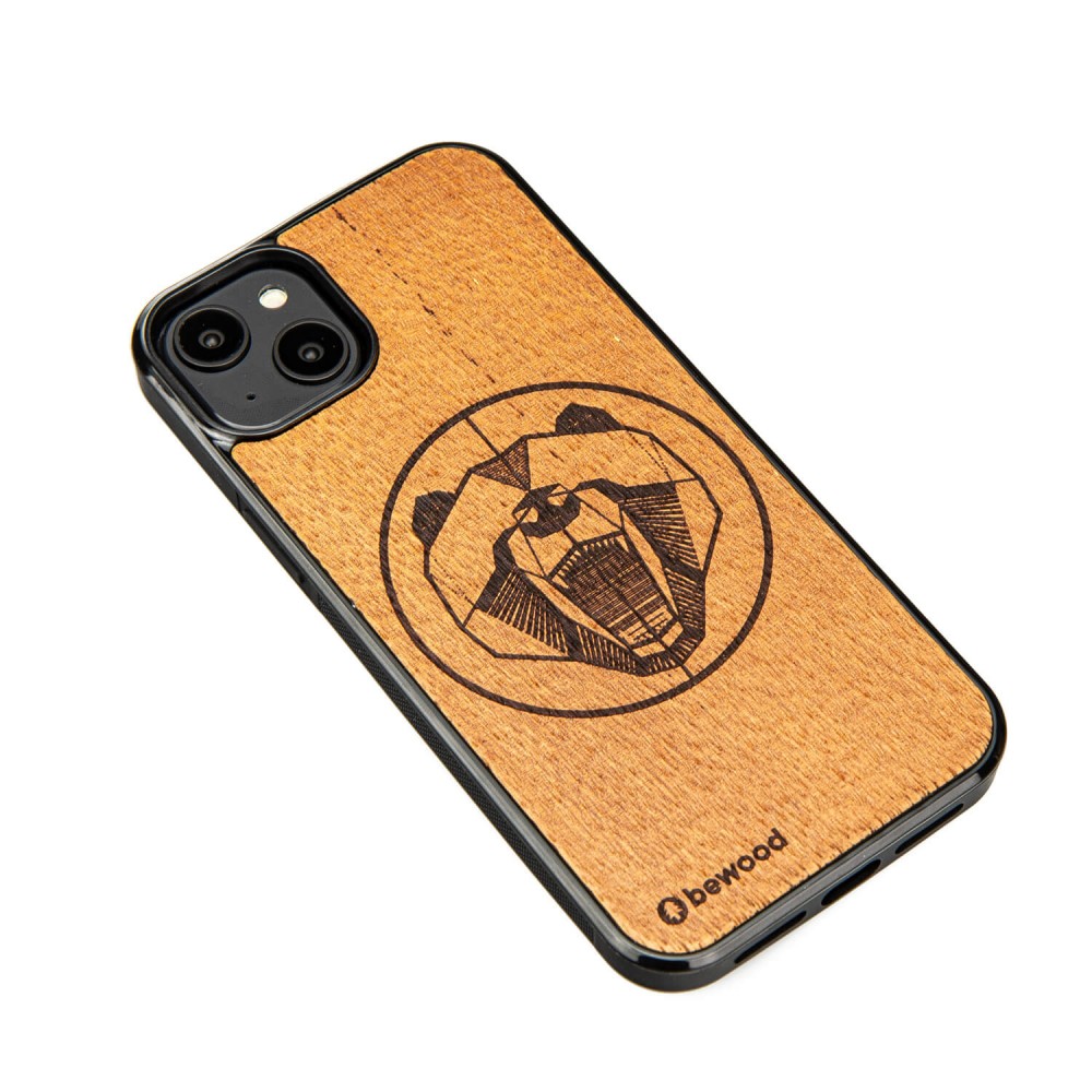 Drewniane Etui Bewood na iPhone 14 Plus NIEDŹWIEDŹ MERBAU (2)