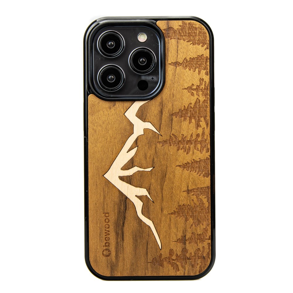 Drewniane Etui Bewood na iPhone 14 Pro GÓRY IMBUIA (1)