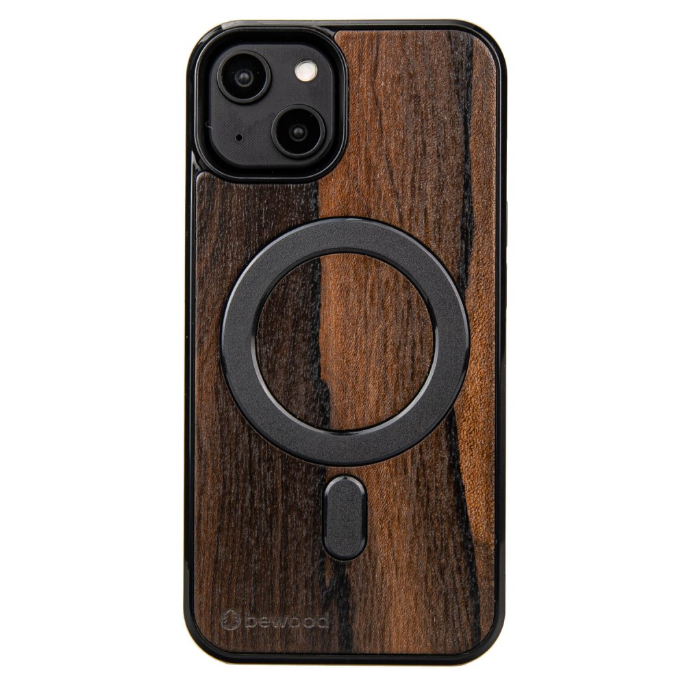 Drewniane Etui Bewood na iPhone 14 Ziricote MagSafe (1)